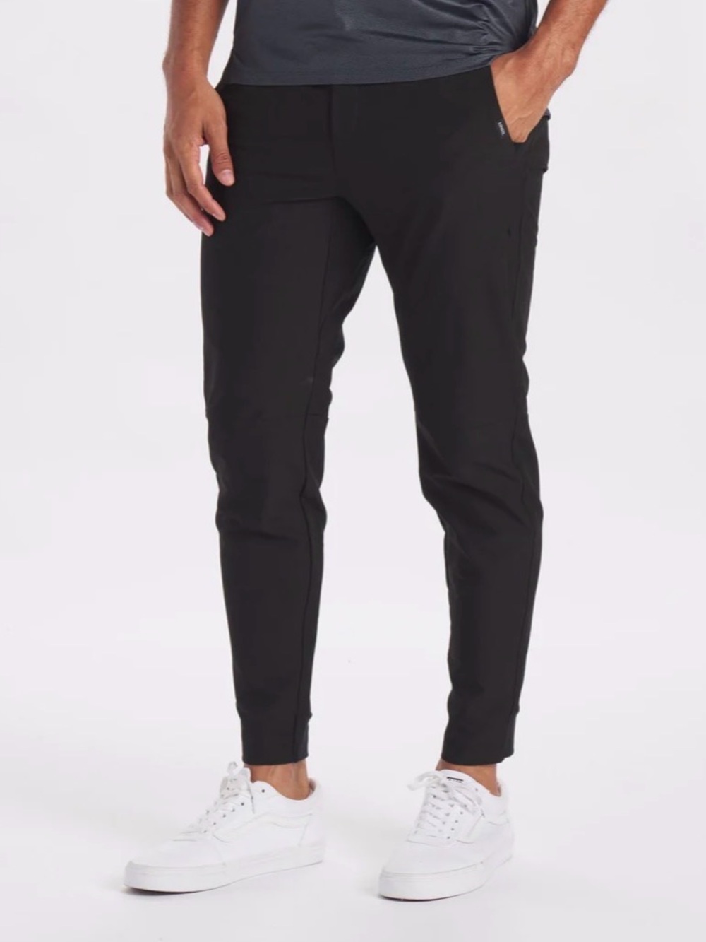 UNRL Men’s Athletic Jogger Pants | Black | Large